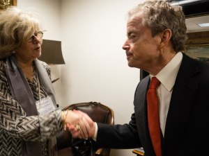 Renee Karp and Senator Don Huffines